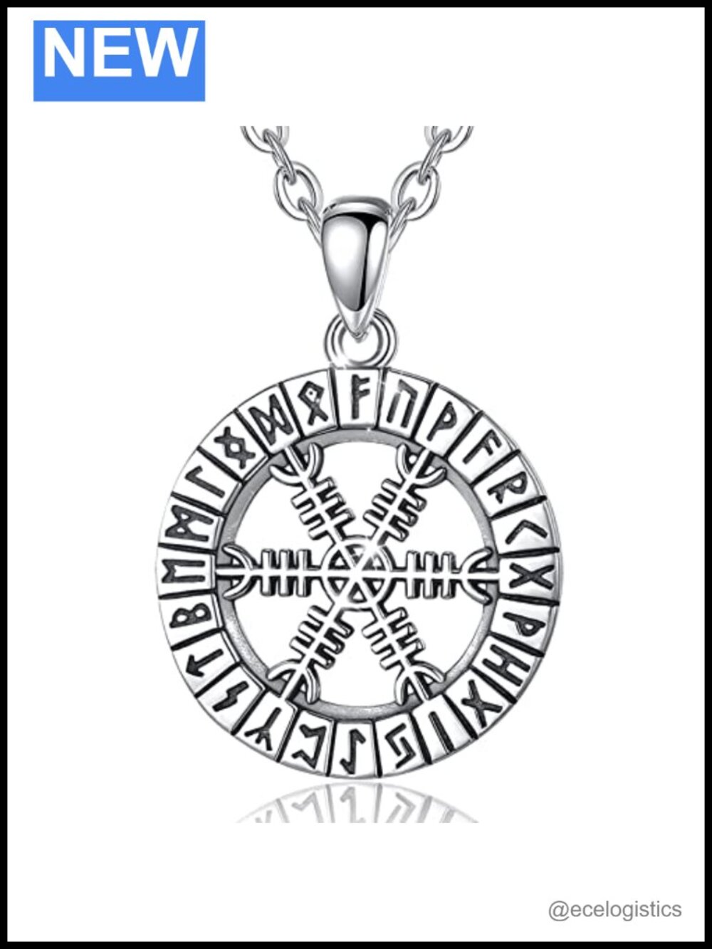 925 Sterling Silver Thor Hammer Necklace Leather Cord Rope Viking Pendant